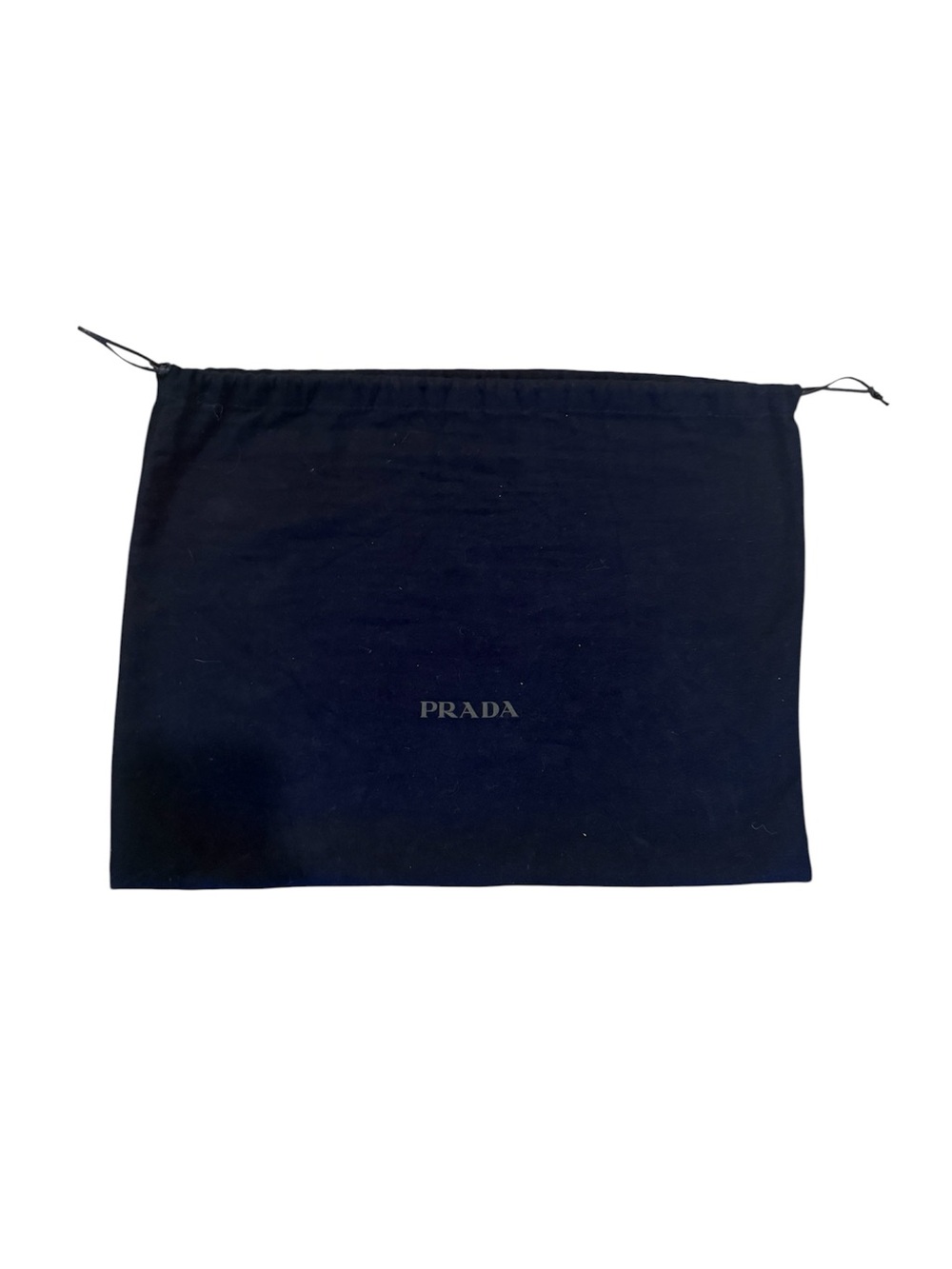 Authentic Prada Navy Blue Microfiber Drawstring Dust Bag 17.5” x 13”